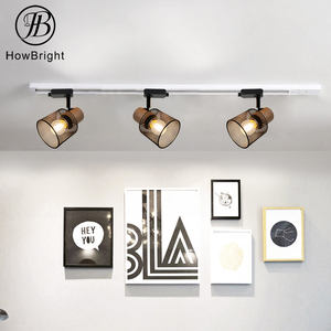 E27 Led Trail Verlichting Voor Restaurant Cob Spotlight Metalen Kooi Schaduw Led Track Verlichtingssysteem - Product Image 4