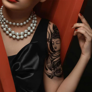 Adesivi per Tatuaggi Temporanei Personalizzabili in Stile Europeo-Americano, Ecologici e Non Tossici, Design Floreale per Braccio, Impermeabili - Product Image 2