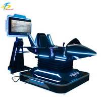 Simulador de Vuelo VR 9D de 360 Grados para un Jugador, Thunder Fighter, para Parques de Atracciones, Centros Comerciales y Uso Público