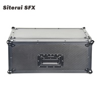 Machine à brouillard électrique SITERUI SFX à base d'eau 2100W avec éclairage laser, flight case, télécommande DMX, réservoir 2.5L pour scène, concert, bar