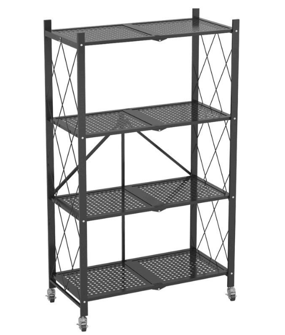 Металлическая железная прочная кухонная Складная полка для тарелок, демонстрационные стойки, многослойная Складная стойка для хранения