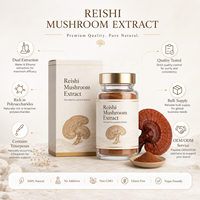 Extrait de Ganoderma Lucidum de qualité alimentaire, 30% de polysaccharides, poudre d'extrait de champignon Reishi pour complément alimentaire