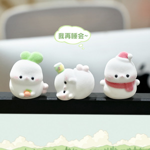 Cute Resin Animal Figurines For Desk Decor Office Monitor Ornament Gift For Kids And Adults - Product Image 1