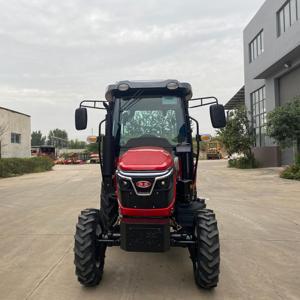 Tractores 4x4 de alta calidad fabricados en China, de 60HP / 70HP / 80HP, con cabina y control de clima (calefacción y refrigeración), ideales para huertos. - Product Image 1