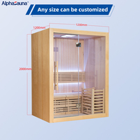 Sauna infrarouge, sauna sec, tente de sauna intérieure pour 1 à 2 personnes, sauna traditionnel à lumière rouge, sauna vapeur traditionnel en promotion