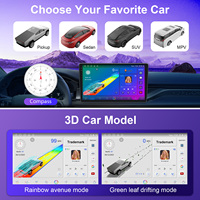 Autoradio Stéréo Android 9 Pouces RAM 4 Go 64 Go ROM, BT FM DSP, Multimédia Vidéo Lecteur DVD Voiture, Lecteur Android Voiture 10 Pouces