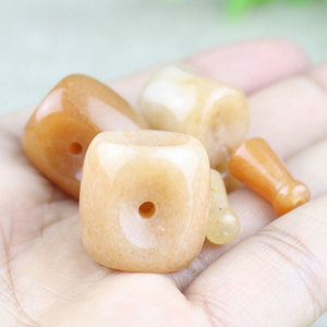 ลูกปัดหินไม่สม่ำเสมอขนาด 15-20 มม. สำหรับทำสร้อยข้อมือ เครื่องประดับสไตล์โบฮีเมียน ลูกปัดแบบหลวมพร้อมดีไซน์หัวพระพุทธรูป - Product Image 3
