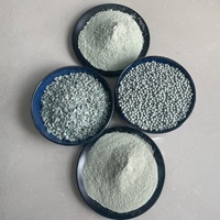 Prix d'usine – Particules de zéolite verte naturelle de marque Jinshi, granulés/poudre, catalyseurs 1-200 mesh, SiO>86%, traitement de l'eau