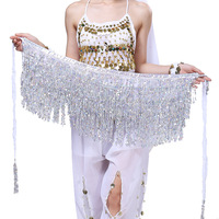 Jupe de danse Sexy pour femmes, écharpe de danse du ventre, ceinture de danse, Costume de spectacle, paillettes, glands