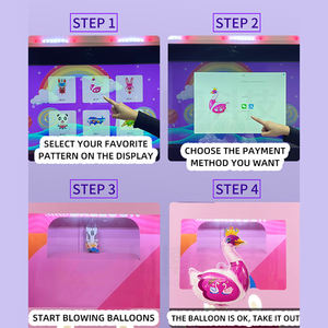 เครื่องหยอดเหรียญแบบบอลลูนอัตโนมัติเต็มรูปแบบชำระเงินด้วยบัตร/เงินสด/เหรียญ - Product Image 6