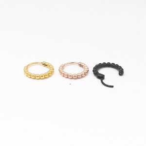 yunnique Huggie <b>Earrings</b> 316 Stainless Steel Ball Shape Electroplated For Men And Women Fashion <b>Stud</b> <b>Earrings</b> - Product Image 4