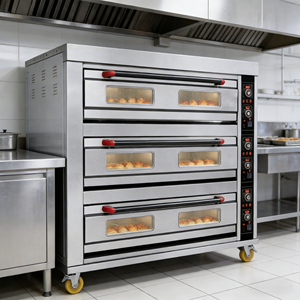 Four à sole électrique grande capacité Unitech 90D en acier inoxydable 201 avec écran LED pour la cuisson commerciale (biscuits, gâteaux, pain, pizza) - Product Image 5