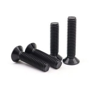 LeGood stainless steel black hex <b>flat</b> countersunk head machine <b>screw</b> M2.5 thread 4mm length - Product Image 5