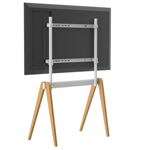 <strong>Easel</strong> Style Steel Wood Floor <strong>TV</strong> Mount <strong>Stand</strong> for LCD Flat Panel Monitor 75" Max Studio Exhibition Display Support Rack - Product Image 4