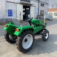 Mini Tractor Agrícola de 15HP, 18HP, 20HP, 22HP, 24HP, 30HP, con Transmisión por Correa, 4X4, 4WD, Pequeño, para Agricultura, Compacto