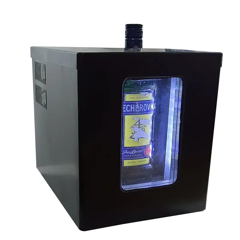 Vanace 4 ~ 5 litre 1 ~ 2 şişe cam kapi likör soğutucu otel Mini Bar buzdolabı şarap hızlı Chiller