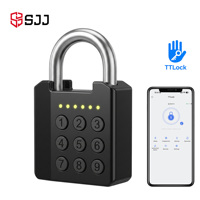 SJJ Smart pour cadenas en alliage de zinc IP67, serrure électronique à combinaison, application TTLock, code de accès, clé de secours, pour portail, casier, armoire