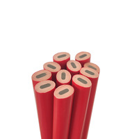Crayon à mine de graphite épais en plastique, noir, pour marquage standard, professionnel pour les menuisiers, construction, ovale, marqueur d'architecte, charpentier