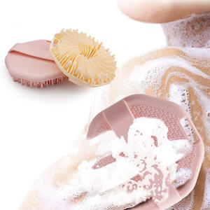 Commercio all'ingrosso della fabbrica del <span class=keywords><strong>Silicone</strong></span> Scrubber del corpo del massaggio spazzola da <span class=keywords><strong>bagno</strong></span> indietro esfoliante pulizia luffa spugne da doccia spazzola - Product Image 4