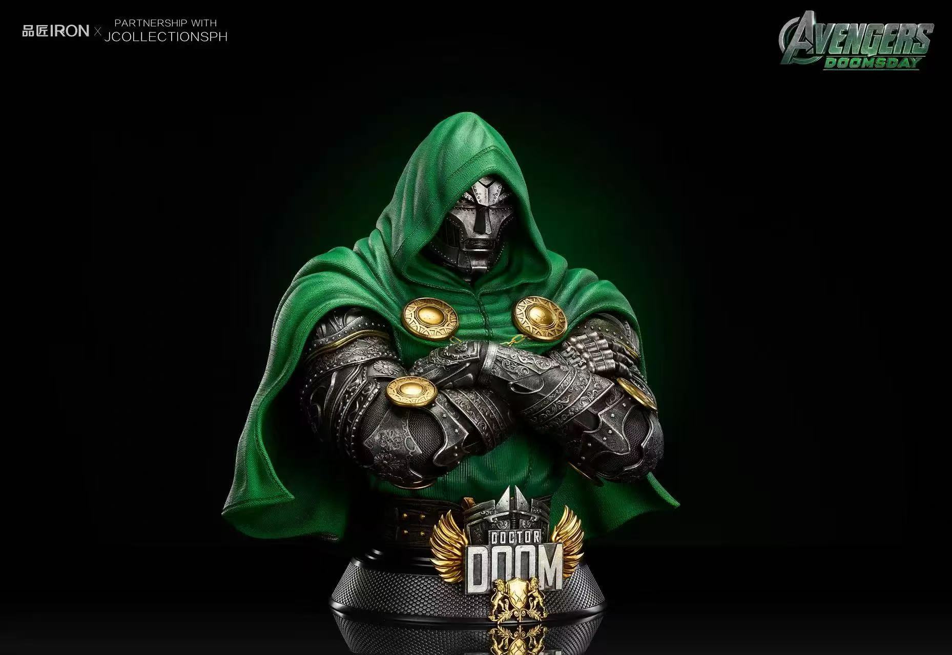 Customized Doctor Doom Figure Statue Medieval Half Body