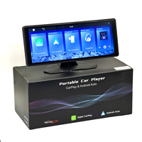 Estéreo Inalámbrico para Coche CarPlay Mejorado 2025 desde Almacén en EE. UU. con Soporte de Ventosa, Cámara Trasera y MirrorLink Integrado, Compatible con Modo Horizontal y Vertical