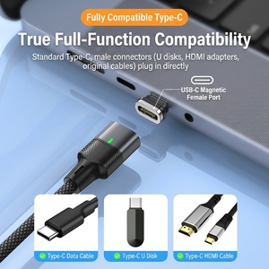 <span class=keywords><strong>C</strong></span>âble <span class=keywords><strong>USB</strong></span> <span class=keywords><strong>C</strong></span> magnétique TKT 240W, <span class=keywords><strong>chargeur</strong></span> <span class=keywords><strong>USB</strong></span> Type <span class=keywords><strong>C</strong></span>, bouchon anti-poussière pour le port <span class=keywords><strong>de</strong></span> charge du téléphone, prise <span class=keywords><strong>USB</strong></span> détachable, <span class=keywords><strong>c</strong></span>âble 120 Gbps - Product Image 4