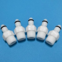 Raccord rapide ZDVseal POM avec vanne d'arrêt automatique, filetage mâle 3/8 NPT pour transfert d'huile et de carburant