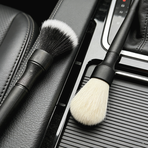 Brosse de nettoyage multifonction pour voiture CTCC037, poils de porc, sans rayures, 16,5 cm/24 cm, manche en plastique haute résistance, pour intérieur et roues - Product Image 5