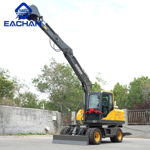 Excavadora de ruedas EACHAN barata de <span class=keywords><strong>10</strong></span> toneladas CE EPA Euro 5, de motor diésel excavadora de ruedas, máquina de movimiento de tierras, excavadora todo terreno - Product Image 6