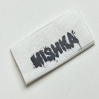 Étiquettes de soin et de lavage tissées 100 % polyester, écologiques, personnalisées avec logo d'usine, pour accessoires vestimentaires, vêtements, chaussures, sacs GRAND