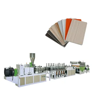 Automatic high efficiency pvc wpc foam board wall panel machine