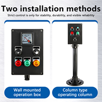 Boîte de distribution à quatre boutons de commande électrique industrielle YUDA IP66 étanche et anticorrosion, certifiée CE, 240V 20A