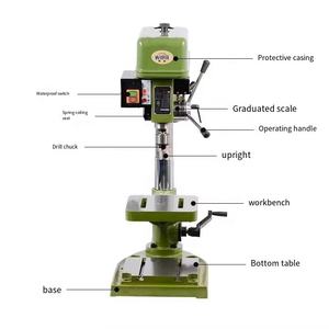 ドリル直径6-25mm品質コード付きドリルプレスベンチピラー掘削機 - Product Image 2