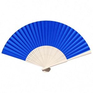 Wholesale Custom Logo Bamboo Paper Hand Fan Novelty <b>Gifts</b> for Promotional Use - Product Image 1