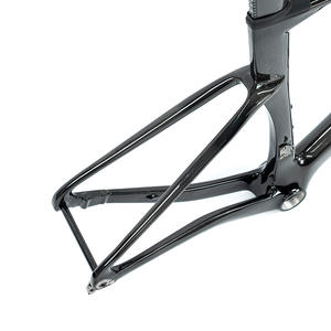 <span class=keywords><strong>Cadre</strong></span> de <span class=keywords><strong>vélo</strong></span> de <span class=keywords><strong>route</strong></span> Zhuote CYCLONEpro (3e génération) en fibre de <span class=keywords><strong>carbone</strong></span> 3K, boîtier de pédalier fileté T47, conception de passage de câbles interne 12x142mm - Product Image 5