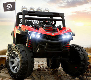 Pour la musique Bluetooth activée enfants voiture électrique Construction en métal Durable démarrage progressif pneus tout-terrain pour 2-4 ans en plein air - Product Image 4