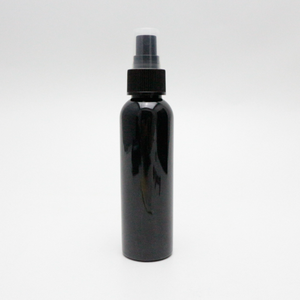 للبيع بالجملة زجاجات زجاجة بخاخ عطر سوداء غير لامعة من بلاستيك PET 4 أونصة مع أغطية بخاخ رذاذ خفيف - Product Image 4
