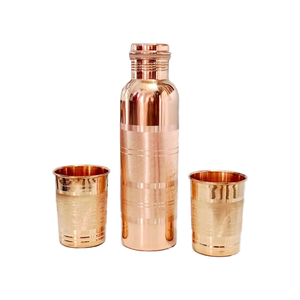 Bouteille d'eau en cuivre avec couvercle et paille, 20 oz, gobelet effet boule disco argentée, cadeau pour mariée pour fête de mariage - Product Image 1