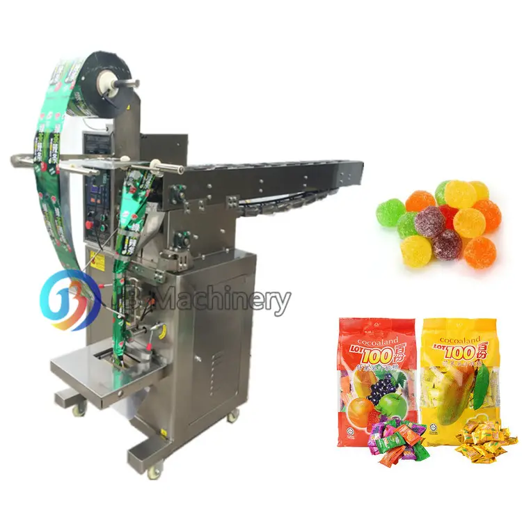 JB-150LD Factory Price Chain Hopper Manual Material Feeding Sachet Jelly Candy Packing Machine