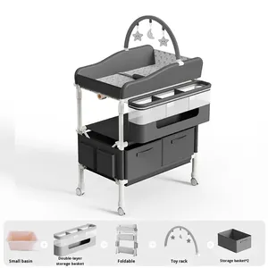 Cambiador de Pañales Portátil Multifuncional Plegable para Bebés, Cama de Baño y Mesa Táctil - Product Image 2