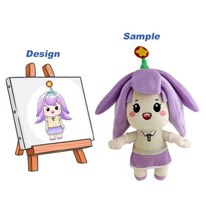 Vải Thiều Búp Bê Tùy Chỉnh Sang Trọng Nhồi Bông Búp Bê Biểu Tượng Tùy Chỉnh PP Bông Tùy Chỉnh Đồ Chơi Sang Trọng - Product Image 4