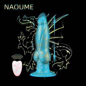 Sıcak satış uzaktan kumanda silikon yapay penis vibratör ejderha adam için büyük yapay penis streç yukarı ve aşağı fantezi canavar seks oyuncakları kadınlar için - Product Image 2