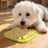 Tapis à lécher en silicone pour aliments humides et pâtes nutritives, distributeur lent interactif pour chiens et chats, produit en caoutchouc amusant