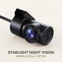 Caméra de recul intérieure étanche Xiyue XY-N7502 ABS avec vision nocturne Starlight AHD 5 LED IR antichoc DC12V OEM 720P