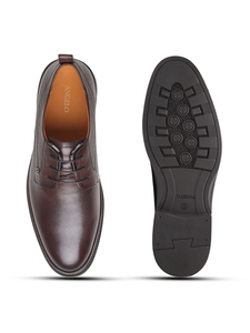 Zapatos de vestir formales de cuero genuino para hombre, color marrón, con cordones, clásicos, para oficina, negocios, bodas, cómodos, hechos a mano, de lujo - Product Image 6