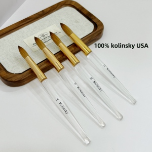 Pinceau à ongles 100% Kolinsky, pinceau professionnel pour poudre acrylique, pour salon américain, européen, vietnamien - Product Image 3
