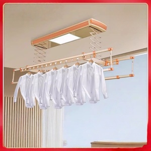 Intelligent lifting telescopic four-bar balcony clothes dryer, classic electric clothes rack - Product Image 4