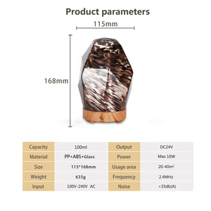 Xu Hướng Sản Phẩm Mới Khuếch Tán Thủy Tinh, 100Ml Vàng Đá Tinh Dầu Khuếch Tán Thủy Tinh Cho Món Quà Kỳ Nghỉ - Product Image 2