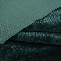 Tissu en velours extensible brillant en gros, Spandex/Polyester 240GSM pour robes, costumes, tapisserie et décoration intérieure