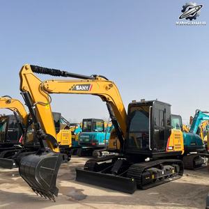 Excavatrice Sany SY95C d'occasion, 9,5 tonnes, godet de 0,4 m³, marque chinoise originale, petite excavatrice sur chenilles pour travaux de construction, faible nombre d'heures, certifiée CE - Product Image 2